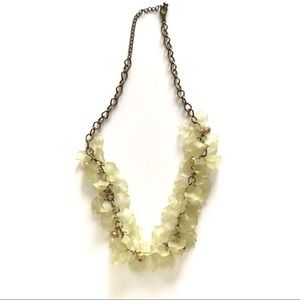 Yellow Floral Decorative Necklace